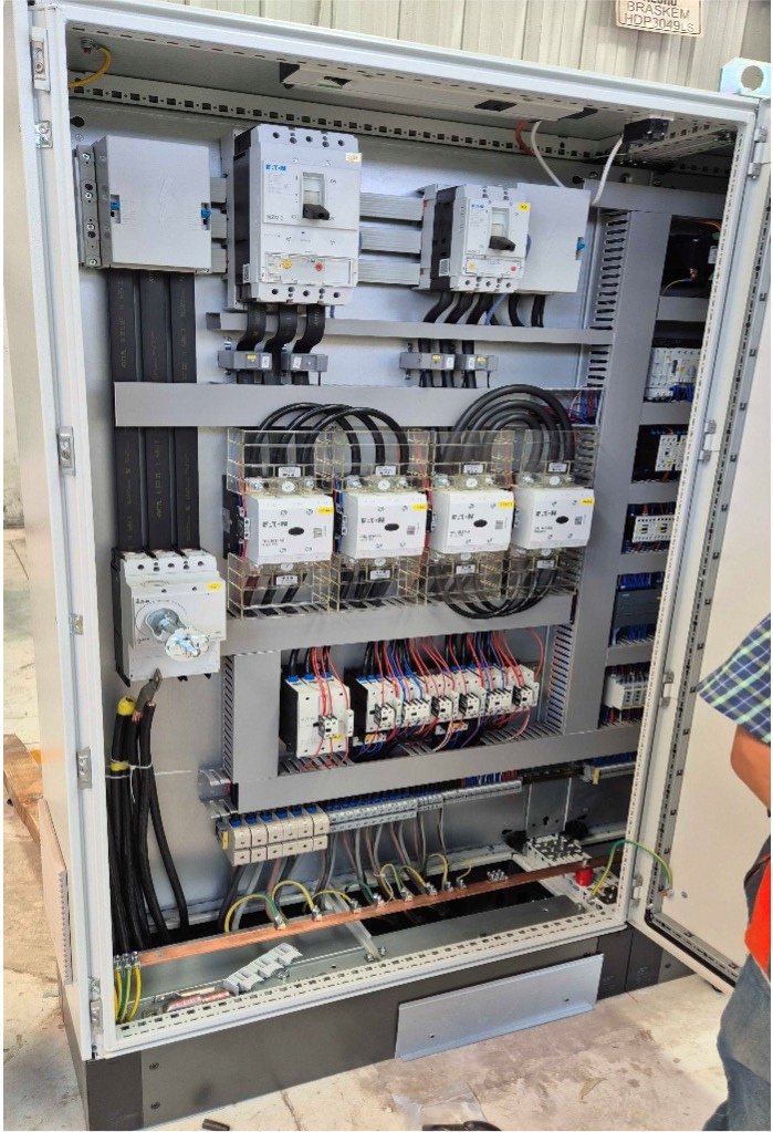 Tablero de control eléctrico para molino industrial